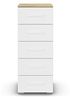 rauch Aditio Box, Kommode, 5 Schubladen, mit Softclose-Funktion, Farbe Weiß/Eiche Artisan, BxHxT 40x100x42cm Bild 5