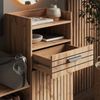 Garderobe Amber Eiche Wotan 100 x 100 cm 3 Teile Vicco Bild 4