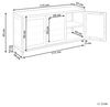Sideboard mit LED-Beleuchtung NEWPORT Metall 115 cm 35 cm Schwarz Bild 3