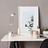 Lightbox Schreibtischlampe LED Tischleuchte schwenkbar 44cm Höhe Kippschalter warmweißes Licht 5,7W, 600lm Kunststoff/Metall, titan Bild 2
