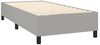 vidaXL Boxspringbett mit Matratze Hellgrau 100x200 cm Stoff 3141753 Bild 4