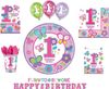 Sweet Birthday Girl Kunststoff Tischdecke 137 x 259cm Bild 2