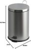 EKO Tretmülleimer Classic 30 L Mattsilber 440074 Bild 5