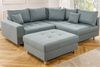 riess-ambiente Ecksofa KENT 220cm aqua, Set 2 Teile, Wohnzimmer · Couch · Stoff-Bezug · Federkern · inkl. Hocker · Design Bild 4