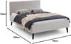 Meise Möbel Polsterbett Avola, 140x200 cm, beige Bild 2