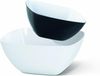 EMSA Vienna Salatschüssel weiß 0 6L 504635 Servierschüssel Kunststoff Weiß Quadratisch 0 6 l 135 mm Bild 2