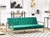 Schlafsofa 3-Sitzer Samtstoff smaragdgrün MARSTAL Bild 2