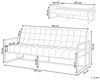 Schlafsofa 3-Sitzer Samtstoff smaragdgrün MARSTAL Bild 3