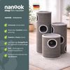 nanook Kratzbaum Kratztonne Condo - mit Spielball - rundum Sisalgeflecht M 50 cm grau Bild 5