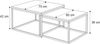 Lookway Couchtisch YOSHI LEVANTO 2in1 mit Goldenem Chromgestell (2er-Set), Breite: Breite: 70 cm und 60 cm Bild 3