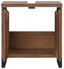 Waschbeckenunterschrank Holz Pinie dunkel 56x60x25 cm massivum Sydney Badschrank Waschtischunterschrank Landhausstil braun Bild 3