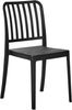 Gartenstuhl 4er Set SERSALE Kunststoff Schwarz Bild 4