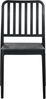 Gartenstuhl 4er Set SERSALE Kunststoff Schwarz Bild 5