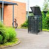 Mülltonnenverkleidung Bernalda für 1 Tonne Stahl Anthrazit [casa. pro] Bild 3
