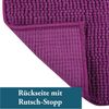 MSV Badematte CHENILLE, rutschsicher, schnelltrocknend, 100% Polyester Microfaser, 2er Kombi-Set, bestehend aus 2 Größen 40x60 und 60x90 cm, 100% Polyester Microfaser, rutschhemmende Beschichtung, waschbar 30°, schnelltrocknend, viele angesagte Trendfa... Bild 2
