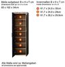 Garderobenschrank Tailor grau / Used Wood Shabby hell mit Spiegel 65x192 cm Bild 5