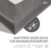 Bettwaesche-mit-Stil Mako-Satin Spannbettlaken dunkelgrau 120x200cm Bild 3