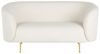 2-Sitzer Sofa Bouclé weiß LOEN Bild 4