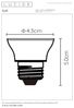 Lucide G45 - Led Lampe - Ø 4,3 cm - LED Dim. - E27-1x5W 2700K - 3 StepDim - Schwarz Bild 5