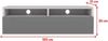 Selsey 'Rednaw' TV-Schrank mit Schublade, Mattweiß / Hochglanz Grau, 100 cm Bild 3