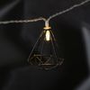MARELIDA LED-Lichterkette LED Lichterkette DIAMANT 10 kleine beleuchtete Rubine Timer 1,6m, 10-flammig Bild 2