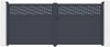 Vente-unique - BAZIO Eingangstor Metall Grau - B 4,6 cm x H 176 cm x L 392 cm Bild 3