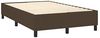 vidaXL Boxspringbett mit Matratze Dunkelbraun 120x200 cm Stoff, Härtegrad: H2 [3141844] Bild 4