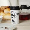 Geda Labels GmbH Coffee-to-go-Becher Mickey Kiss Sketch, 1-tlg, PP, Grau, 400 ml, doppelwandig, auslaufsicher Bild 3