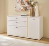 Sideboard Bellport in weiß matt und Eiche 150 cm Bild 5
