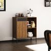 Mondeer Kommode Sideboard, mit ausgeschnittenen Metalltüren und verstellbaren Einlegeböden Bild 2