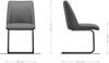 Freischwinger Elso-Flex Echt-Leder Schwarz Freischwinger rund Edelstahl Taschenfederkern Bild 2
