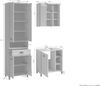 byLIVING Badmöbel-Set Wellness, (Komplett-Set, 3-St, 3-tlg), praktisches 3er-Set mit LED Beleuchtung und viel Stauraum Bild 3