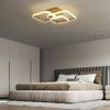 HOMCOM Deckenleuchte Wandschalter, 3 Farbtemperaturen, LED, für Schlafzimmer, Wohnzimmer, Gold Bild 5