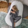 Lumaland 'Flexi Comfort' Sitzsack, Medium, Hellgrau, 142 x 84 cm Bild 2