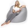 Lumaland 'Flexi Comfort' Sitzsack, Medium, Hellgrau, 142 x 84 cm Bild 5