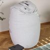 Lumaland 'Flexi Comfort' Sitzsack, Medium, Hellgrau, 142 x 84 cm Bild 3