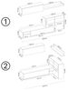 Dmora - Wohnwand Adams, Modulares Eck-Wohnzimmerset, Multipositions-Wohnzimmermöbel mit LED-Licht, 260x41h180 cm, Eiche und Weiß Bild 2