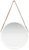 vidaXL Wandspiegel mit Gürtel 50 cm Weiß 320364 Bild 5