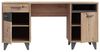 FORTE Raven Schreibtisch mit 1 Schublade und 2 Türen, Holzwerkstoff, Betonoptik Dunkelgrau/Artisan Eiche, B x H x T: 150 x 74 x 60 cm Bild 5