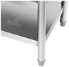 Royal Catering Arbeitstisch 180 x 60 cm Edelstahltisch 600 kg Edelstahl Zerlegetisch 3 Ebenen Bild 4
