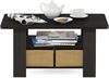 Furinno Andrey Couchtisch mit Abfalleimer, Dunkles Espresso/Braun Bild 5