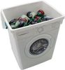 mucHome Aufbewahrungsbox Waschpulver Box mit Henkel, Waschmittel Behälter für Waschpads Bild 5