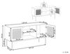 TV-Möbel Rattan heller Holzfarbton PASCO Bild 3