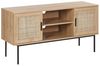 TV-Möbel Rattan heller Holzfarbton PASCO Bild 1