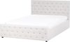 Bett mit Stauraum Stoff AMIENS 160 x 200 cm Beige Bild 4