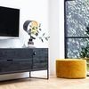 Hocker Sara Samt, Ø 60cm Ocker Bild 2