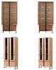 Homestyle4U Wohnzimmer-Set Modern, Eiche/Holz Bild 5