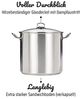 GSW 643474 Profi Jumbotopf mit Glasdeckel 30x28 cm / ca. 20,0 Liter, Edelstahl, Silber, 30 cm , 1er Pack Bild 4
