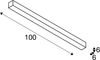 SLV No. 1000685 Q-LINE CL LED Indoor Deckenaufbauleuchte 1m BAP weiß 3000K Bild 5