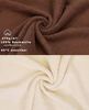 Betz Waschhandschuh 10 Stück Premium 16x21 cm Farbe nussbraun und beige, (Set, 10-St) Bild 3